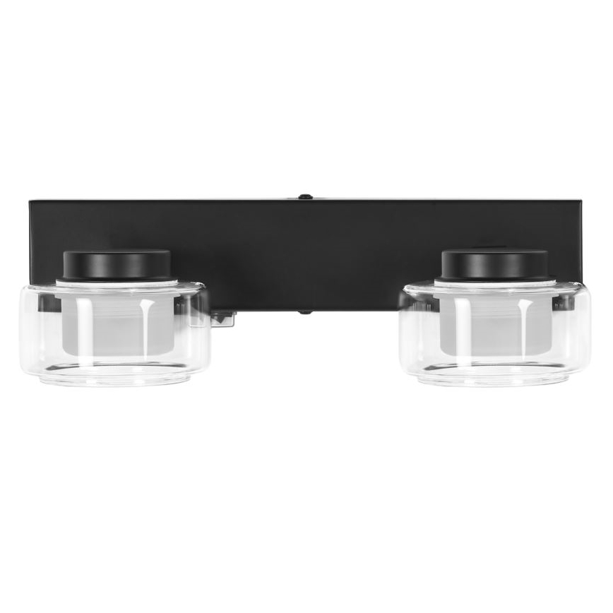 Ledvance - LED Kúpeľňové nástenné svietidlo ORBIS FLAME 2xLED/5,5W/230V 3000/4000K IP44 čierna