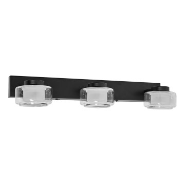 Ledvance - LED Kúpeľňové nástenné svietidlo ORBIS FLAME 3xLED/5,5W/230V 3000/4000K IP44 čierna