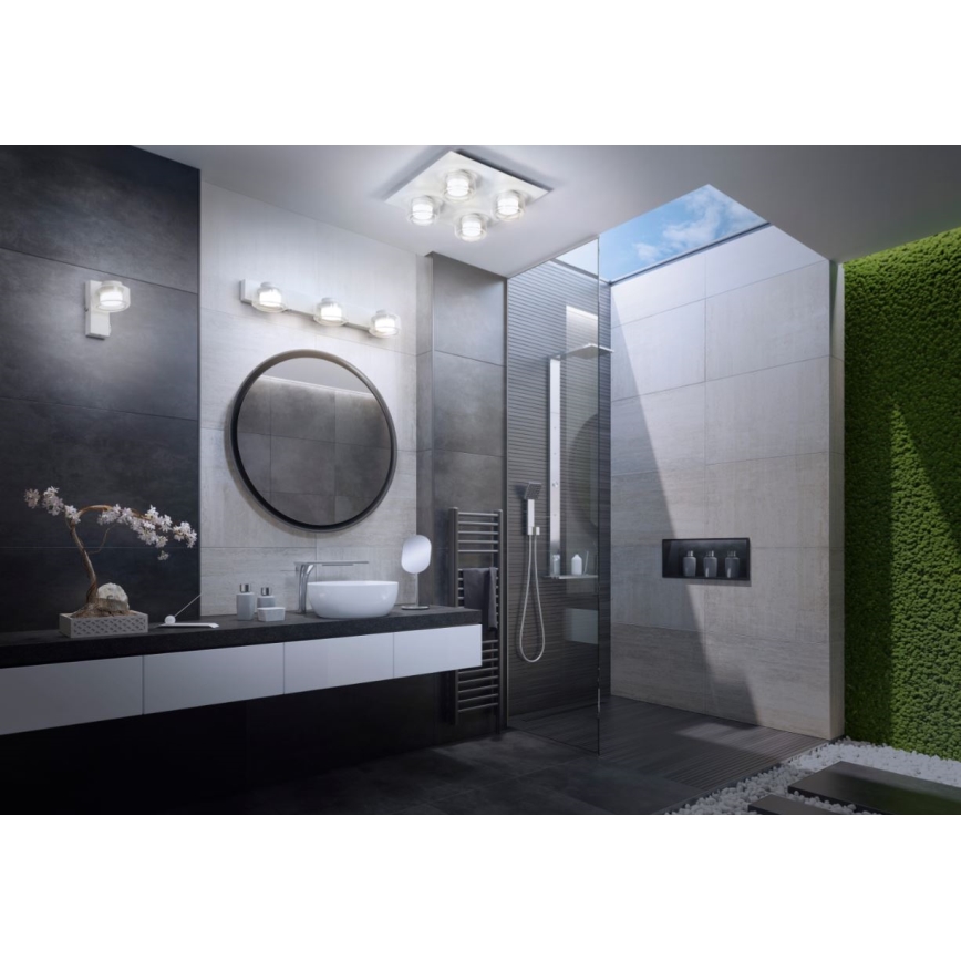 Ledvance - LED Kúpeľňové nástenné svietidlo ORBIS FLAME 3xLED/5,5W/230V 3000/4000K IP44 biela