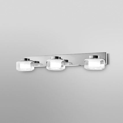Ledvance - LED Kúpeľňové nástenné svietidlo ORBIS FLAME 3xLED/5,5W/230V 3000/4000K IP44 chróm