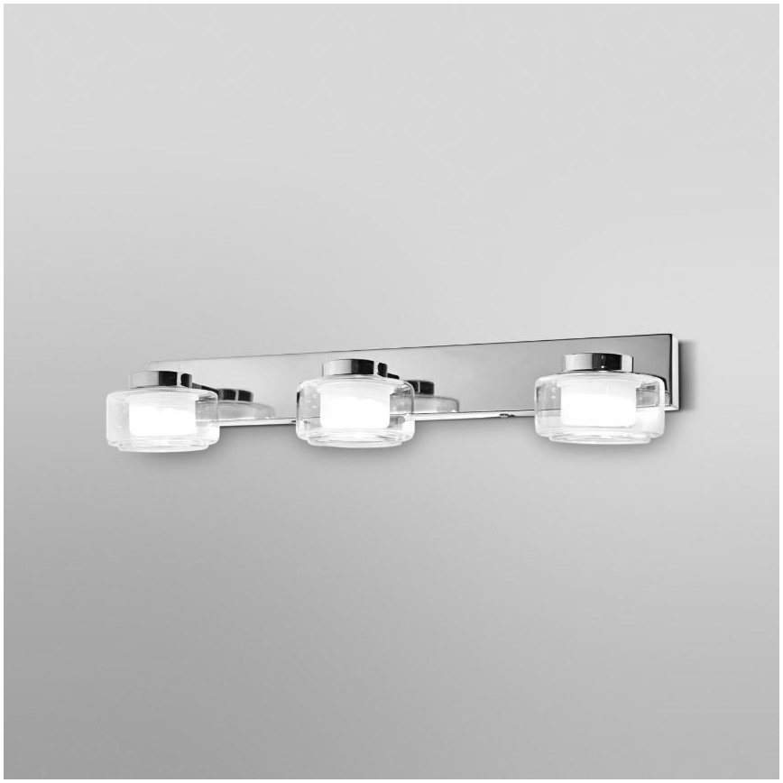 Ledvance - LED Kúpeľňové nástenné svietidlo ORBIS FLAME 3xLED/5,5W/230V 3000/4000K IP44 chróm