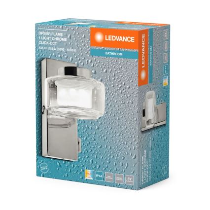Ledvance - LED Kúpeľňové nástenné svietidlo ORBIS FLAME LED/5,5W/230V 3000/4000K IP44 chróm