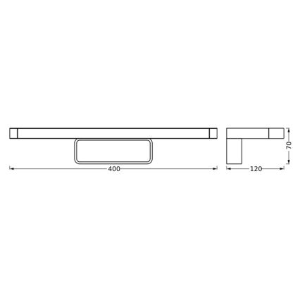 Ledvance - LED Kúpeľňové osvetlenie zrkadla DISC BAR LED/7W/230V 3000/4000K IP44