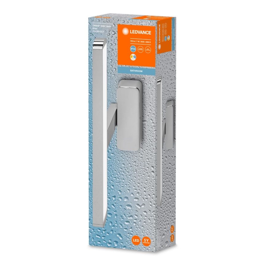 Ledvance - LED Kúpeľňové osvetlenie zrkadla DISC BAR LED/7W/230V 3000/4000K IP44