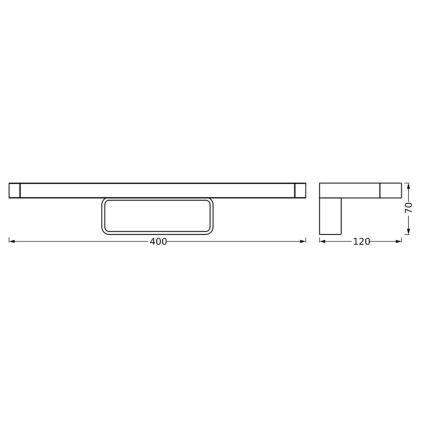 Ledvance - LED Kúpeľňové osvetlenie zrkadla DISC BAR LED/7W/230V 3000/4000K IP44