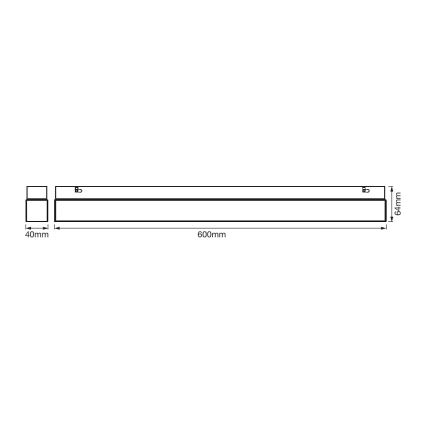 Ledvance - LED Kúpeľňové osvetlenie zrkadla SQUARE LED/14W/230V IP44 3000/4000K CRI 90 Ra