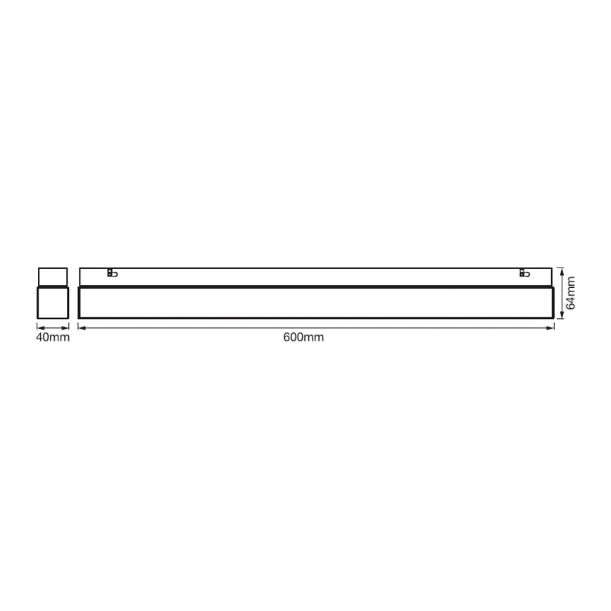 Ledvance - LED Kúpeľňové osvetlenie zrkadla SQUARE LED/14W/230V IP44 3000/4000K CRI 90 Ra