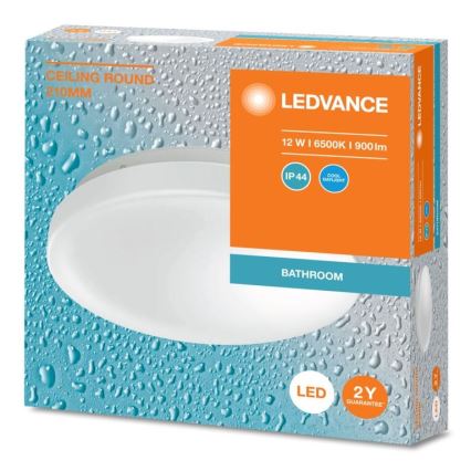 Ledvance - LED Kúpeľňové stropné svietidlo CEILING ROUND LED/12W/230V 6500K IP44