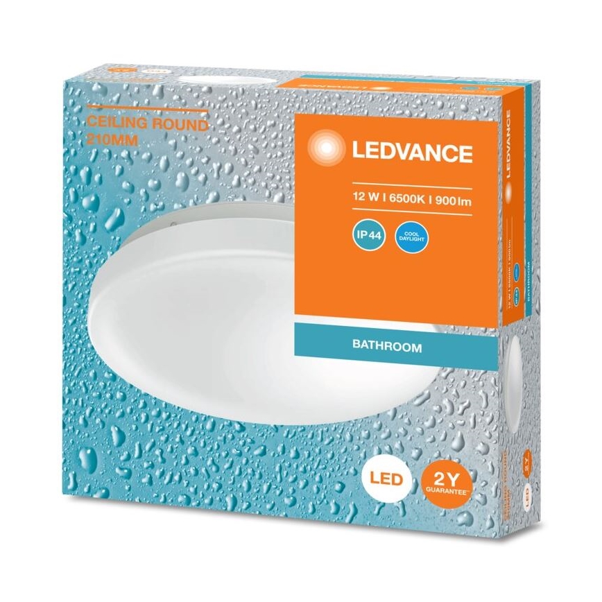 Ledvance - LED Kúpeľňové stropné svietidlo CEILING ROUND LED/12W/230V 6500K IP44