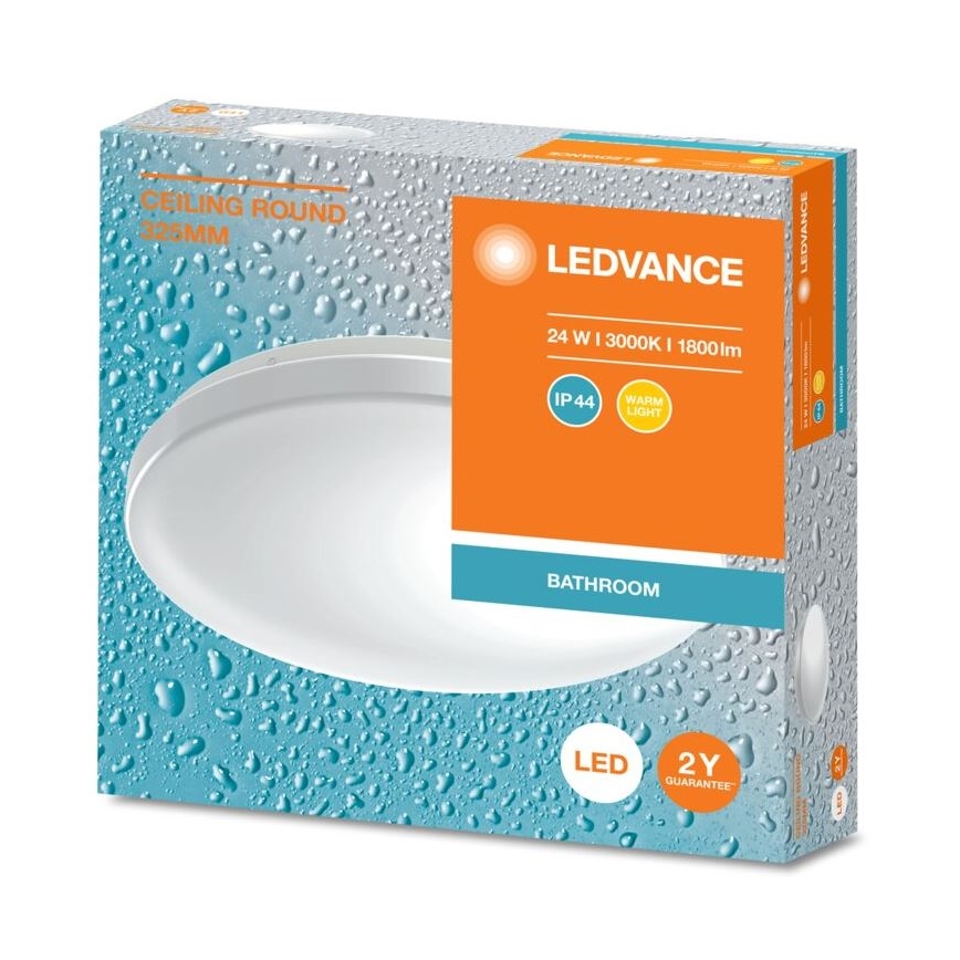 Ledvance - LED Kúpeľňové stropné svietidlo CEILING ROUND LED/24W/230V 3000K IP44