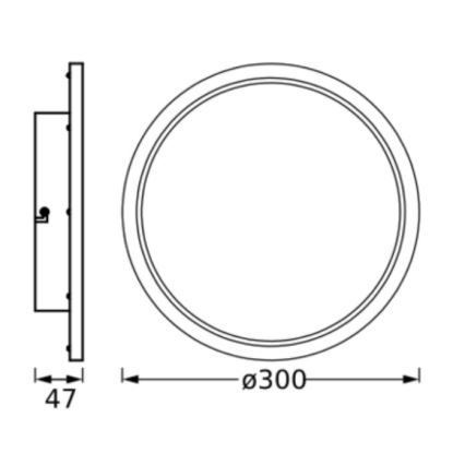 Ledvance - LED Kúpeľňové stropné svietidlo DISC LED/18W/230V 3000/4000K IP44