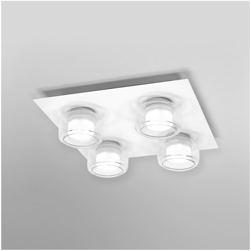 Ledvance - LED Kúpeľňové stropné svietidlo ORBIS FLAME 4xLED/5,5W/230V 3000/4000K IP44 biela