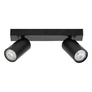 Ledvance - LED Nástenné bodové svietidlo OCTAGON 2xGU10/3,4W/230V 2700K čierna