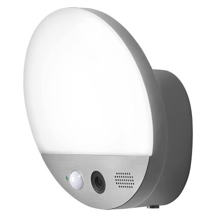 Ledvance - LED Vonkajšie nástenné svietidlo so senzorom a kamerou SMART+ LED/15W/230V Wi-Fi IP44