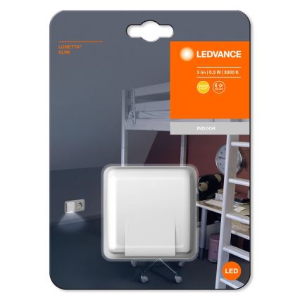 Ledvance - LED Nočné svetlo so senzorom LUNETTA LED/0,3W/230V 3000K