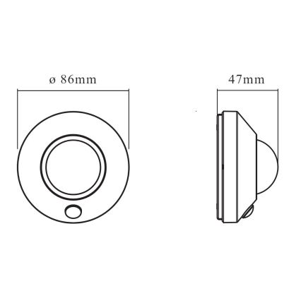 Ledvance - LED Orientačné svietidlo so senzorom NIGHTLUX LED/1,7W/3xAA 4000K