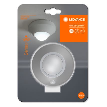 Ledvance - LED Orientačné svietidlo so senzorom NIGHTLUX LED/1,7W/3xAAA 4000K