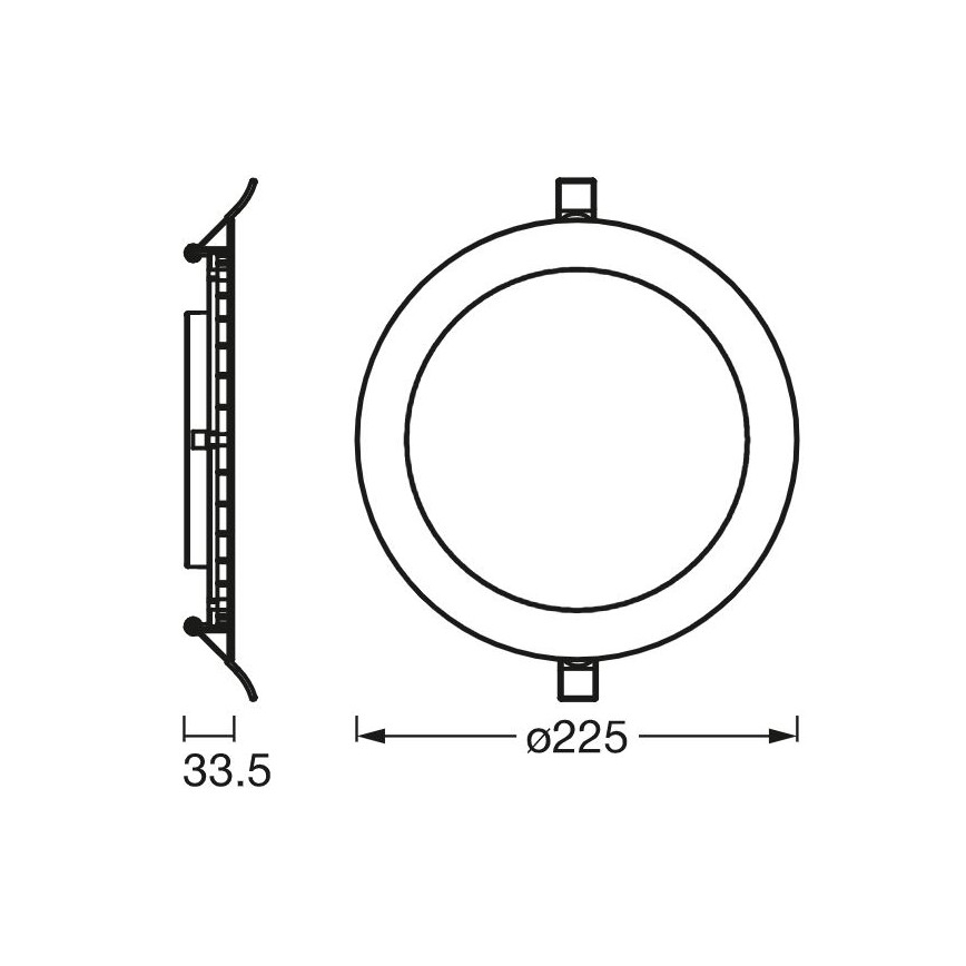 Ledvance - LED Podhľadové svietidlo SLIM LED/22W/230V 6500K