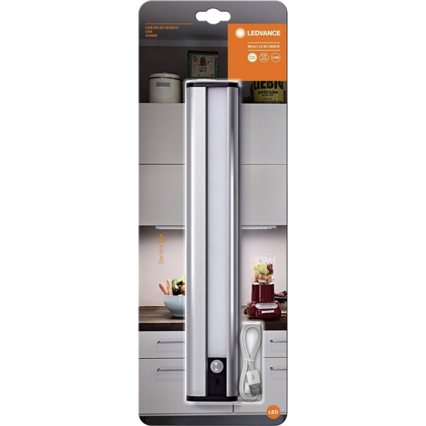 Ledvance - LED Podlinkové svietidlo so senzorom MOBILE LED/1,5W/5V 1800 mAh