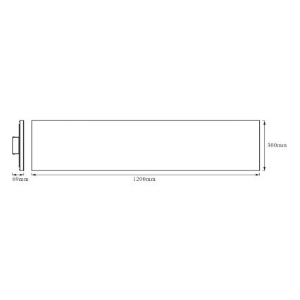 Ledvance - LED Prisadený panel FRAMELESS LED/40W/230V 3000K