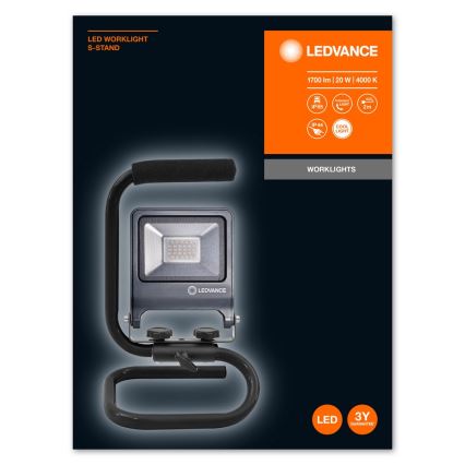 Ledvance - LED Reflektor s držiakom S-STAND LED/20W/230V IP65