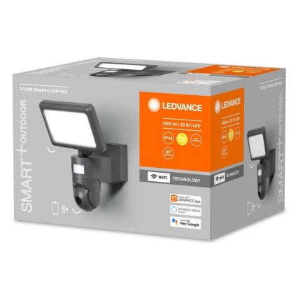 Ledvance - LED Stmievateľný reflektor so senzorom a kamerou SMART+ LED/23W/230V Wi-Fi IP44