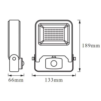 Ledvance - LED Reflektor so senzorom ENDURA LED/20W/230V IP44