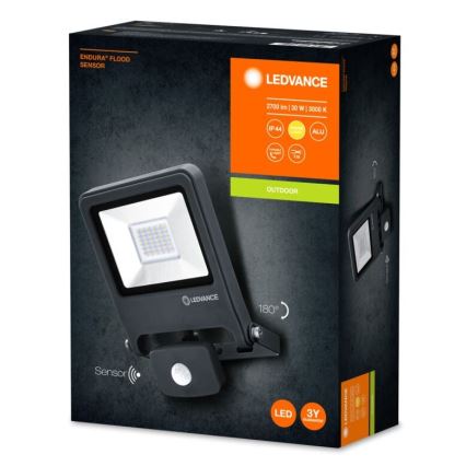 Ledvance - LED Reflektor so senzorom ENDURA LED/30W/230V IP44