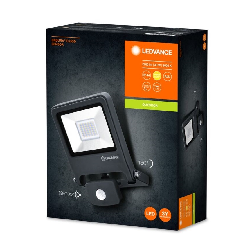 Ledvance - LED Reflektor so senzorom ENDURA LED/30W/230V IP44
