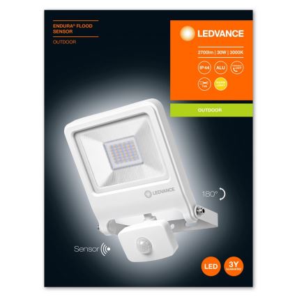 Ledvance - LED Reflektor so senzorom ENDURA LED/30W/230V IP44