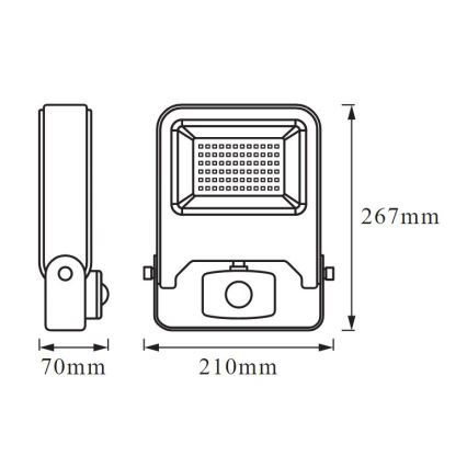 Ledvance - LED Reflektor so senzorom ENDURA LED/50W/230V IP44