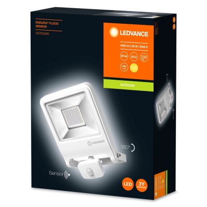 Ledvance - LED Reflektor so senzorom ENDURA LED/50W/230V IP44