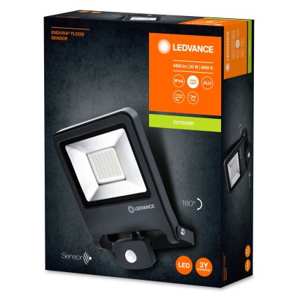 Ledvance - LED Reflektor so senzorom ENDURA LED/50W/230V IP44