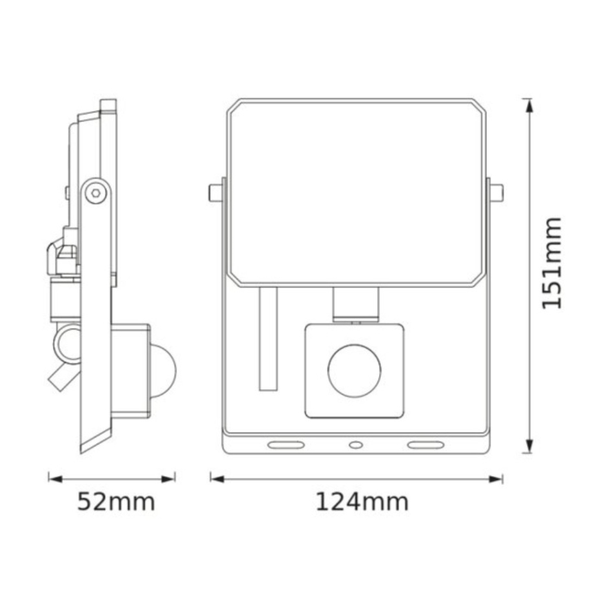 Ledvance - LED reflektor s pohybovým a súmrakovým senzorom FLOODLIGHT LED/20W/230V 3000K IP65