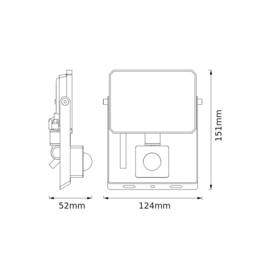 Ledvance - LED reflektor s pohybovým a súmrakovým snímačom FLOODLIGHT LED/20W/230V 4000K IP65