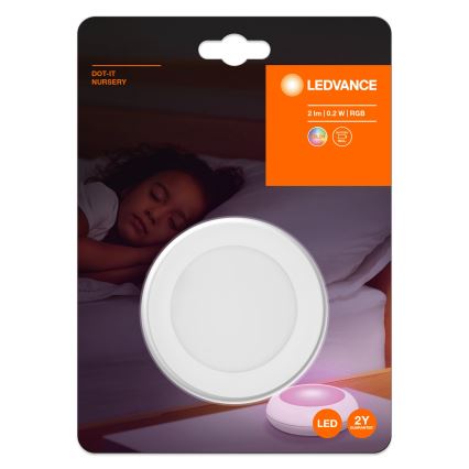 Ledvance - LED RGB Dotykové orientačné svietidlo DOT-IT LED/0,2W/4,5V