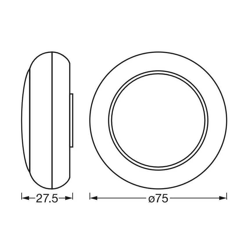 Ledvance - LED RGB Dotykové orientačné svietidlo DOT-IT LED/0,2W/4,5V