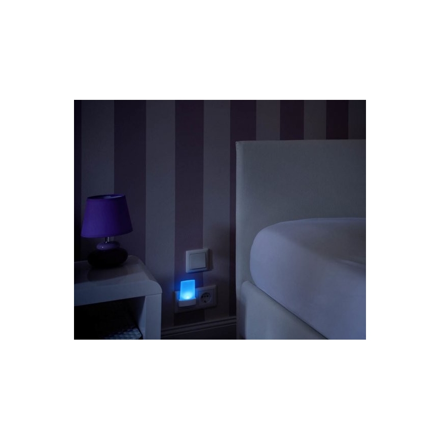 Ledvance - LED RGB Nočné svetlo so senzorom LUNETTA LED/0,28W/230V