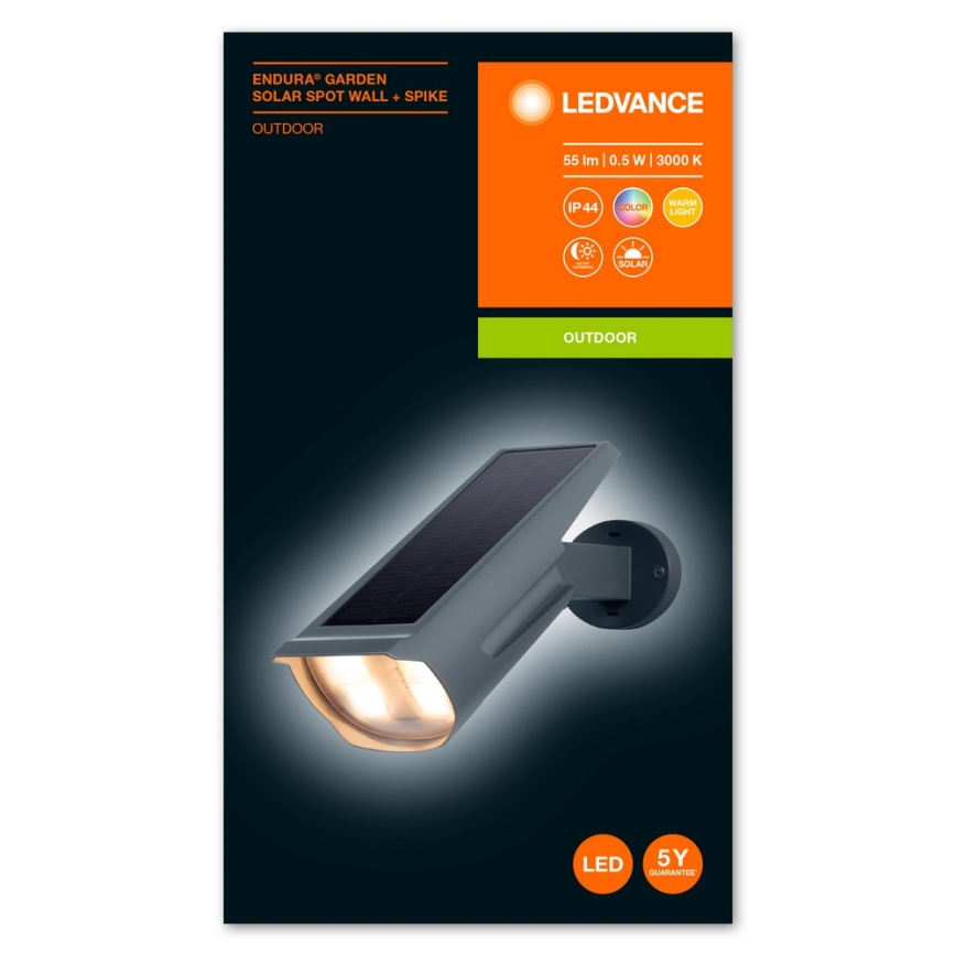 Ledvance - LED RGB Solárne svietidlo ENDURA LED/0,5W/3,6V 1200 mAh IP44