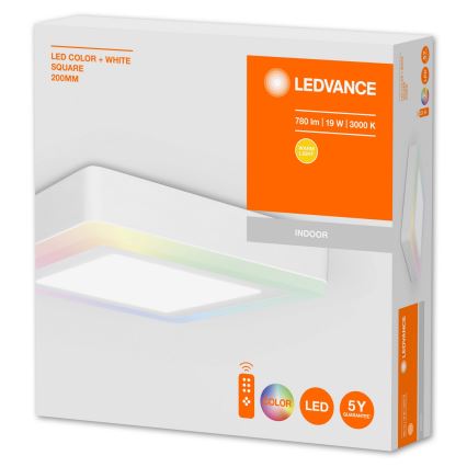 Ledvance - LED RGB Stmievateľné stropné svietidlo LED/19W/230V + diaľkové ovládanie