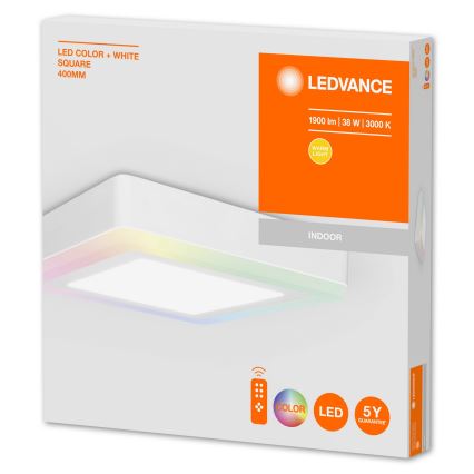 Ledvance - LED RGB Stmievateľné stropné svietidlo LED/38W/230V + diaľkové ovládanie