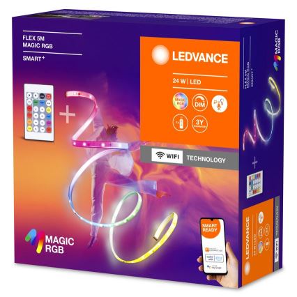 Ledvance - LED RGB Stmievateľný pásik SMART+ MAGIC FLEX 5m LED/24W/230V Wi-Fi + diaľkové ovládanie