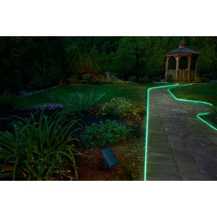 Ledvance - LED RGB stmievateľný solárny pásik FLEX MAGIC 5 m LED/1,6 W/3,7 V 2000 mAh IP44 + diaľkové ovládanie