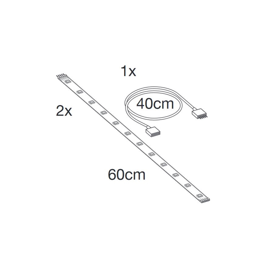 Ledvance - LED RGB+TW Rozširovací stmievateľný pásik SMART+ FLEX 1,2m LED/6W/12V