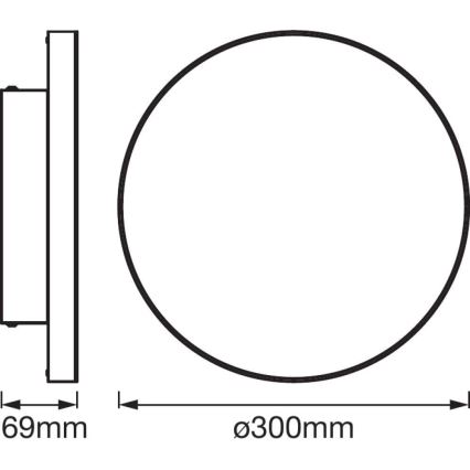 Ledvance - LED RGB+TW Stmievateľné svietidlo SMART+ FRAMELESS LED/20W/230V 3000K-6500K Wi-Fi