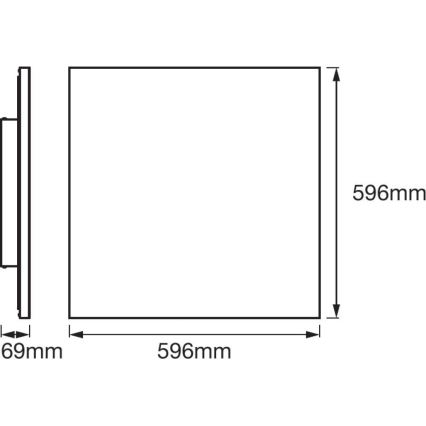 Ledvance - LED RGB+TW Stmievateľné svietidlo SMART+ FRAMELESS LED/40W/230V 3000K-6500K Wi-Fi