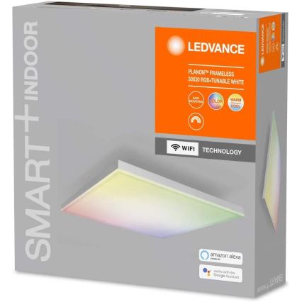 Ledvance - LED RGB+TW Stmievateľné stropné svietidlo SMART+ FRAMELESS LED/20W/230V 3000K-6500K Wi-Fi