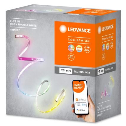 Ledvance - LED RGB+TW Stmievateľný pásik SMART+ FLEX 2m LED/8,5W/230V Wi-Fi