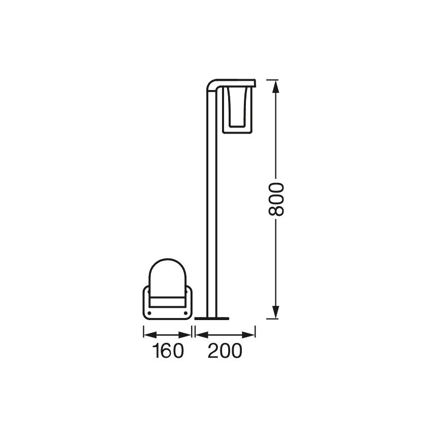 Ledvance - LED RGBW Stmievateľná vonkajšia lampa SMART+ CASCADE LED/10W/230V Wi-Fi IP44
