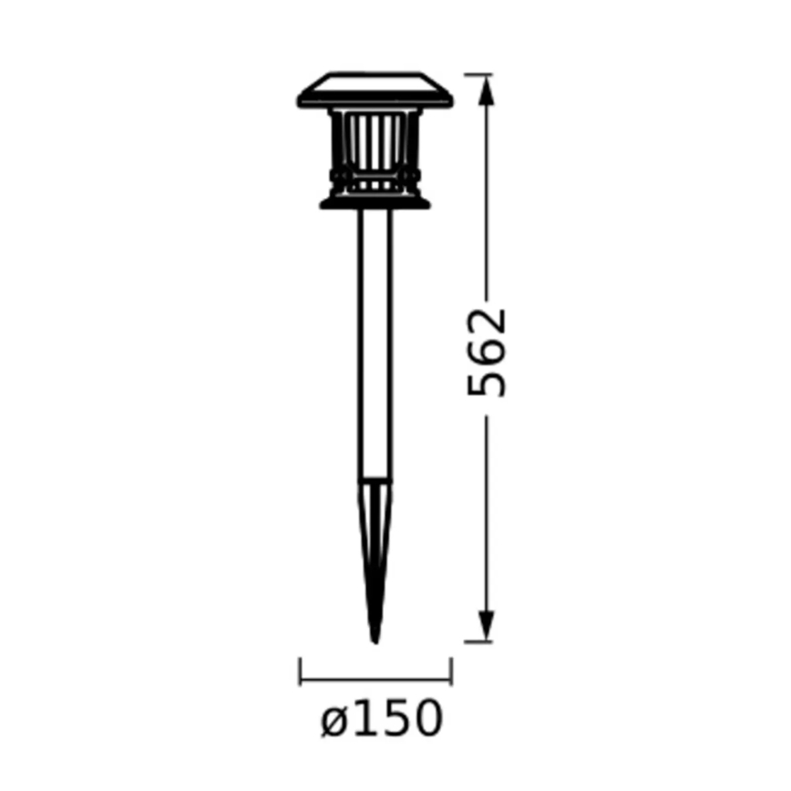 Ledvance - LED RGBW Stmievateľná solárna lampa SMART+ SOLAR LED/0,12W/3,2V 3000-6500K IP44